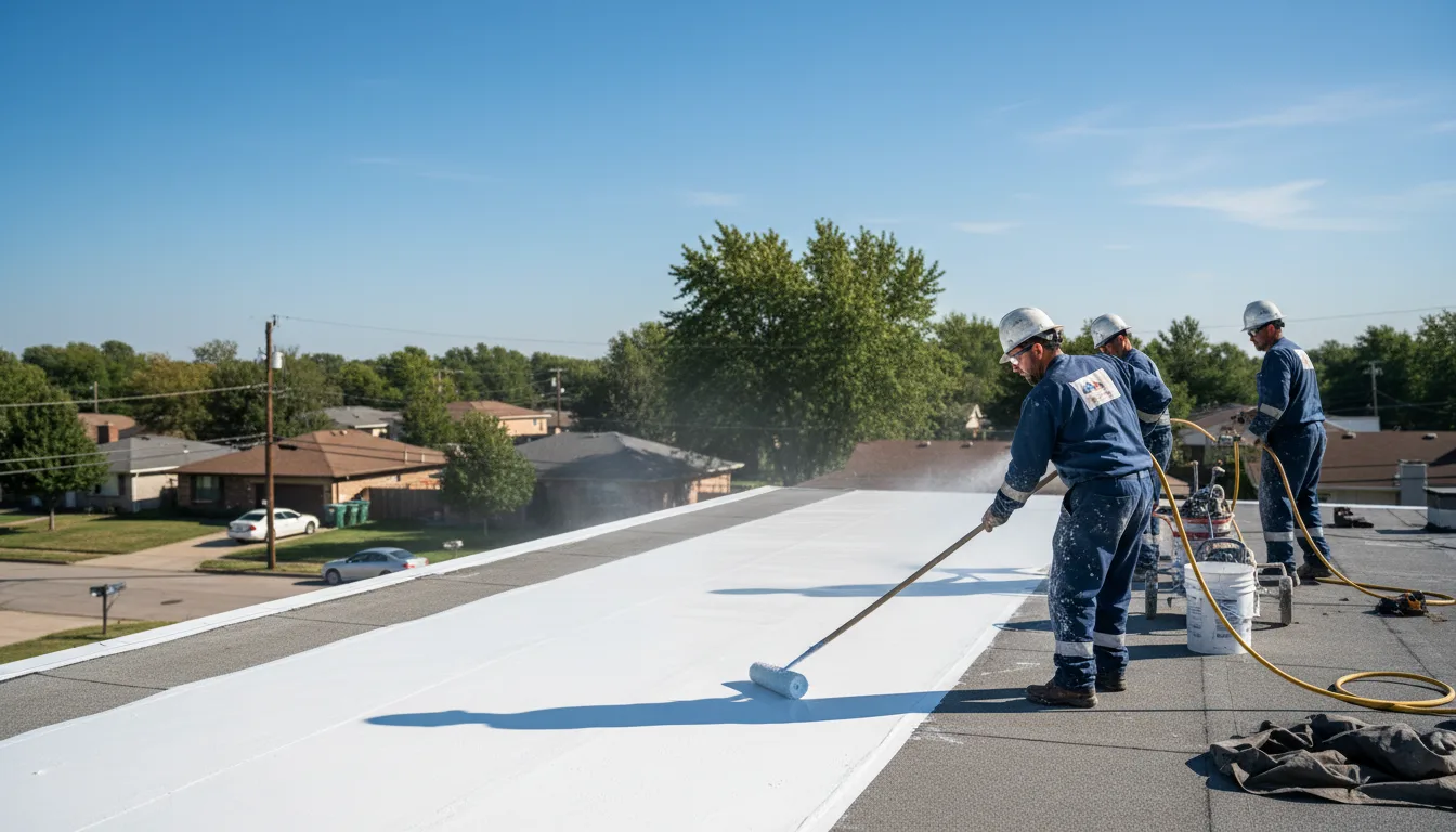 Commercial roof coating in New Weston, OH near me